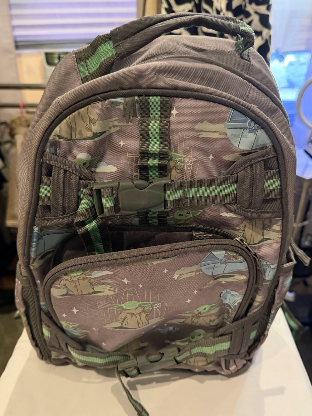 Kids Brown & Green Character Backpack - The Child Design